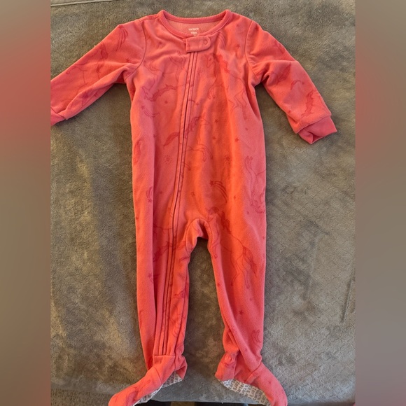 Carter's Fleece Unicorn 🦄 Sleepers Bundle of 3 - Picture 6 of 9